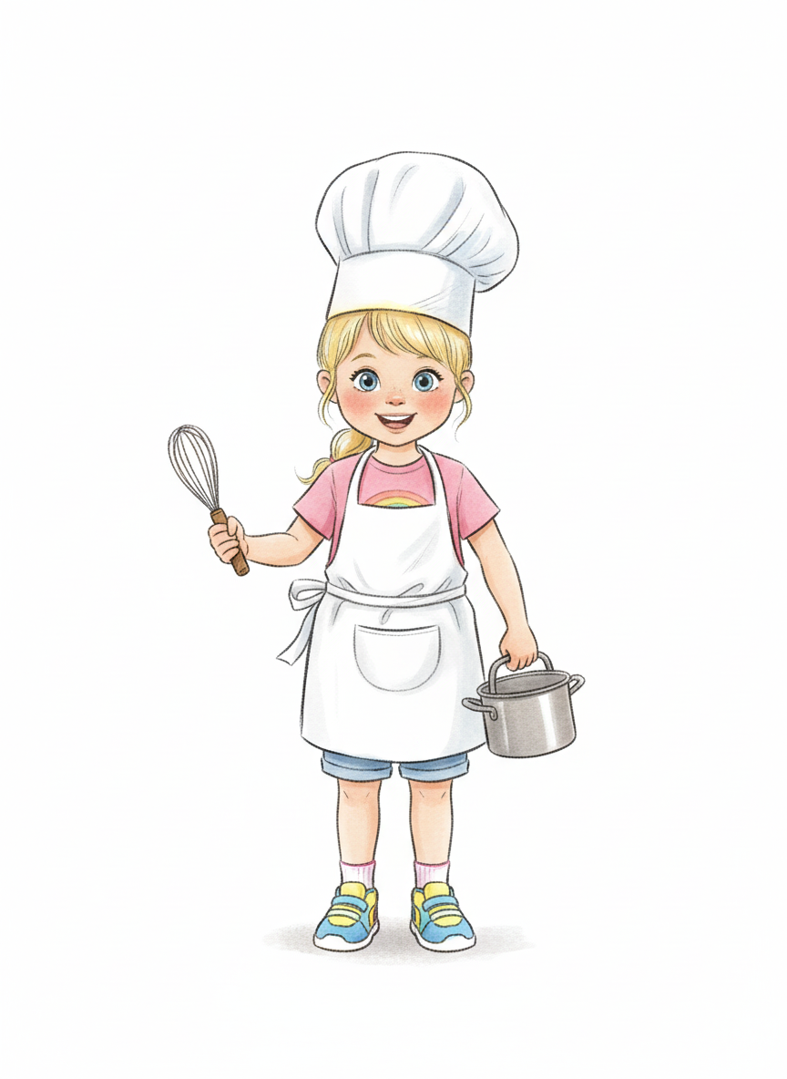 Chef Ashley Whiskers - Gentle Pencil