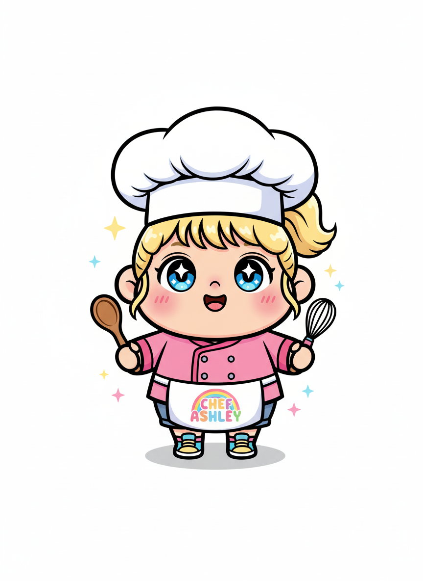 Chef Ashley Whiskers - Kawaii Cute