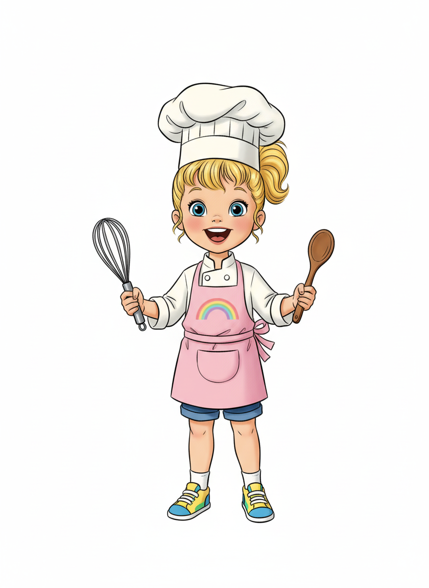 Chef Ashley Whiskers - Vintage Storybook