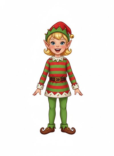 Ashley's Elf Adventures 🎄 - Vintage Storybook