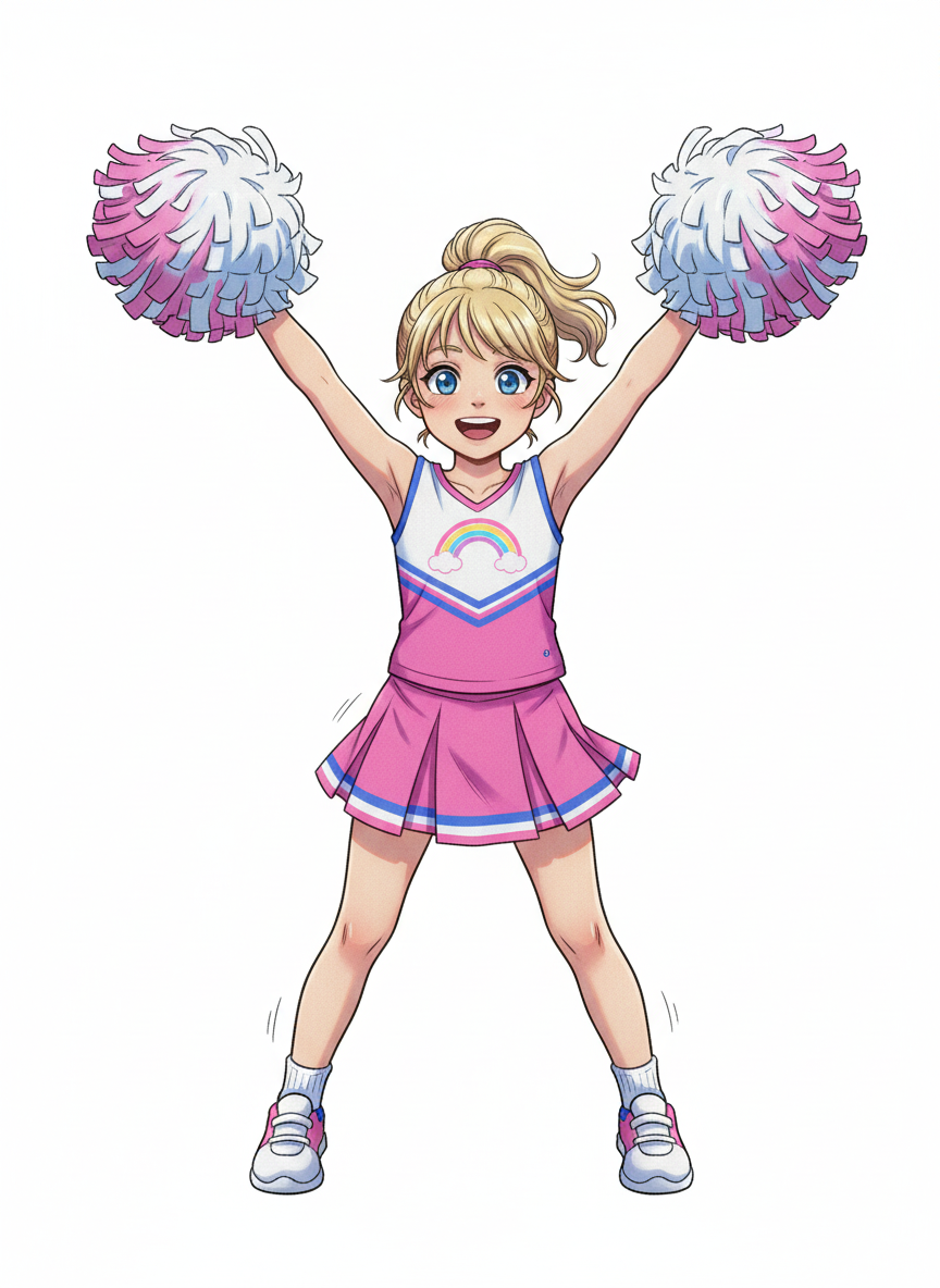 Cheerleader Ashley - Webtoon Anime