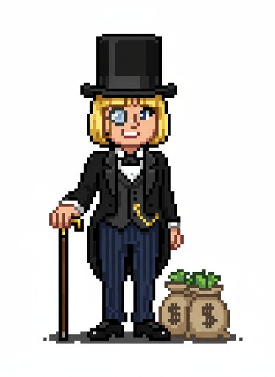 Ashley the Millionaire Magic 🕵️‍♀️ - Pixel Art