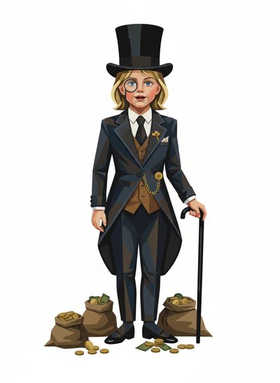 Ashley the Millionaire Magic 🕵️‍♀️ - Cubist Painting