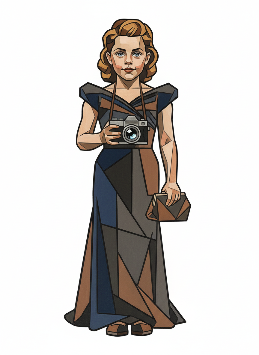 Starlit Ashley - Cubist Painting