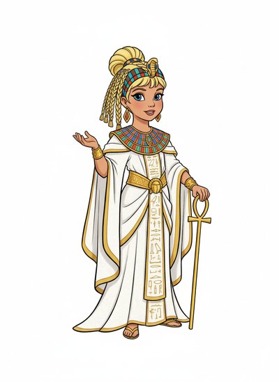 My Girl as a Pharaoh 👑 - Golden Age Animation
