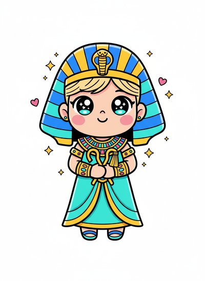 My Girl as a Pharaoh 👑 - Kawaii Cute
