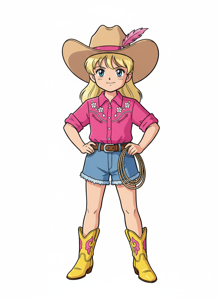 Ashley the Cowpoke Princess - Classic Anime