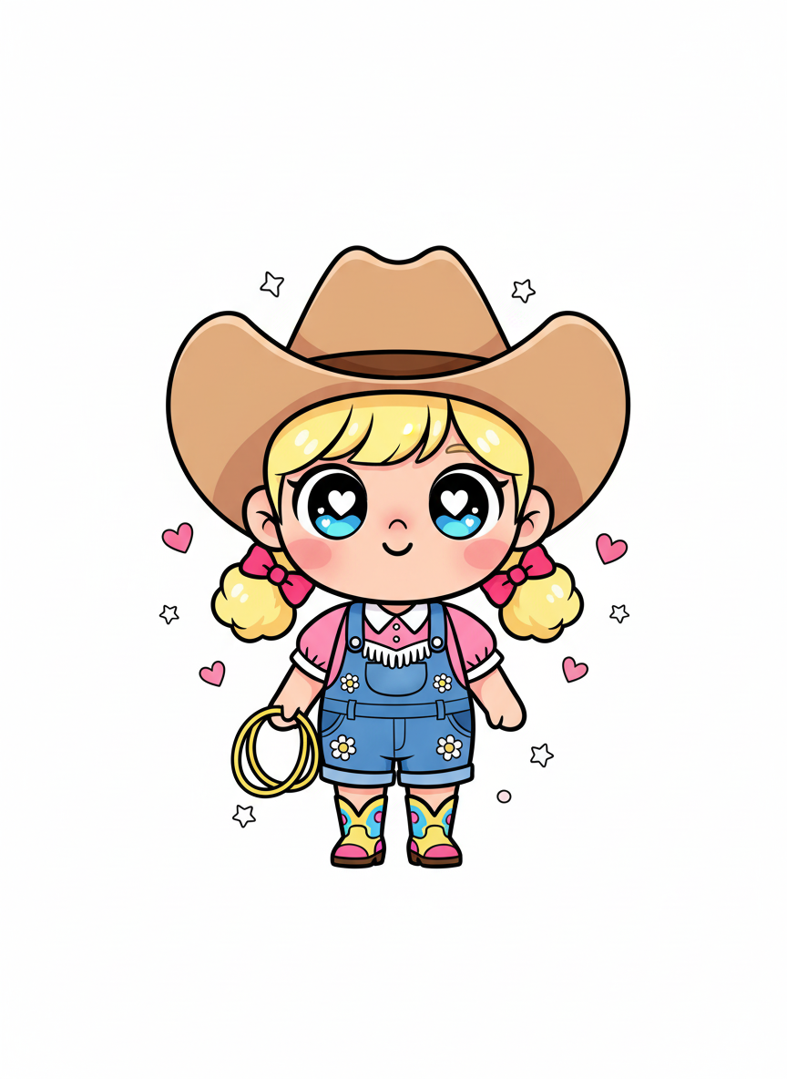 Ashley the Cowpoke Princess - Kawaii Cute