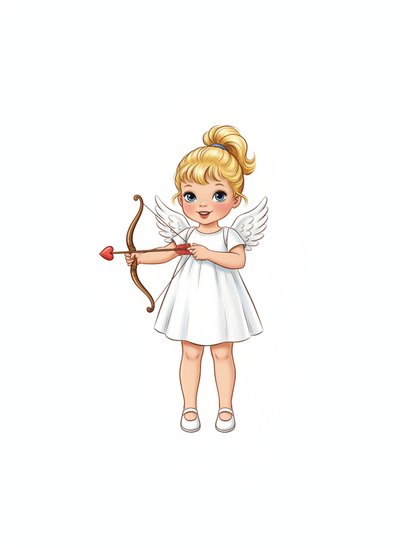 My Girl's Cupid Adventures 💘 - Vintage Storybook