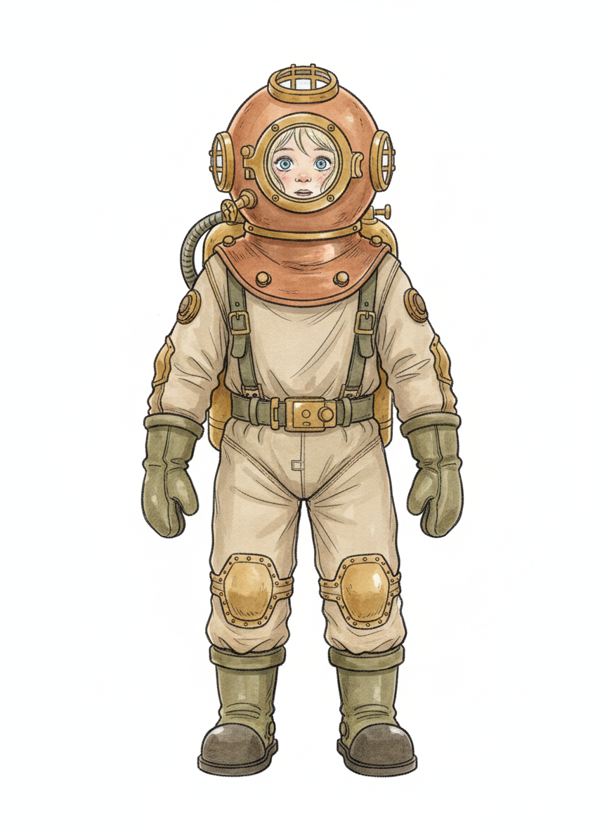 Diver Ashley - Gentle Pencil