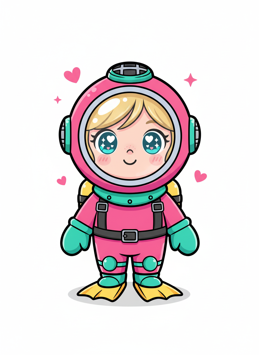 Diver Ashley - Kawaii Cute