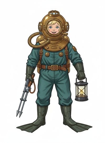 Ashley's Underwater Adventures 🌊 - Vintage Storybook