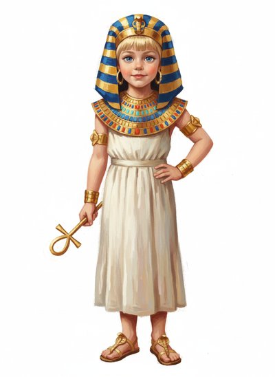 My Girl as a Pharaoh 👑 - Impressionist Painting