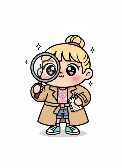 Ashley the Detective's Adventures 🕵️‍♀️ - Kawaii Cute