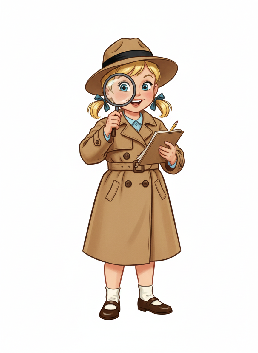 Detective Ashley - Vintage Storybook