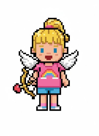 My Girl's Cupid Adventures 💘 - Pixel Art