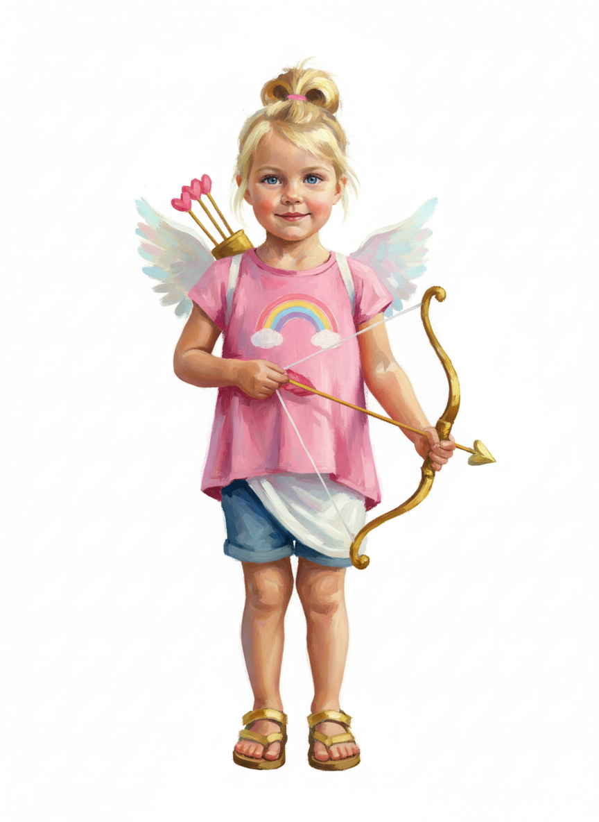 Cupid Ashley - Impressionist Painting