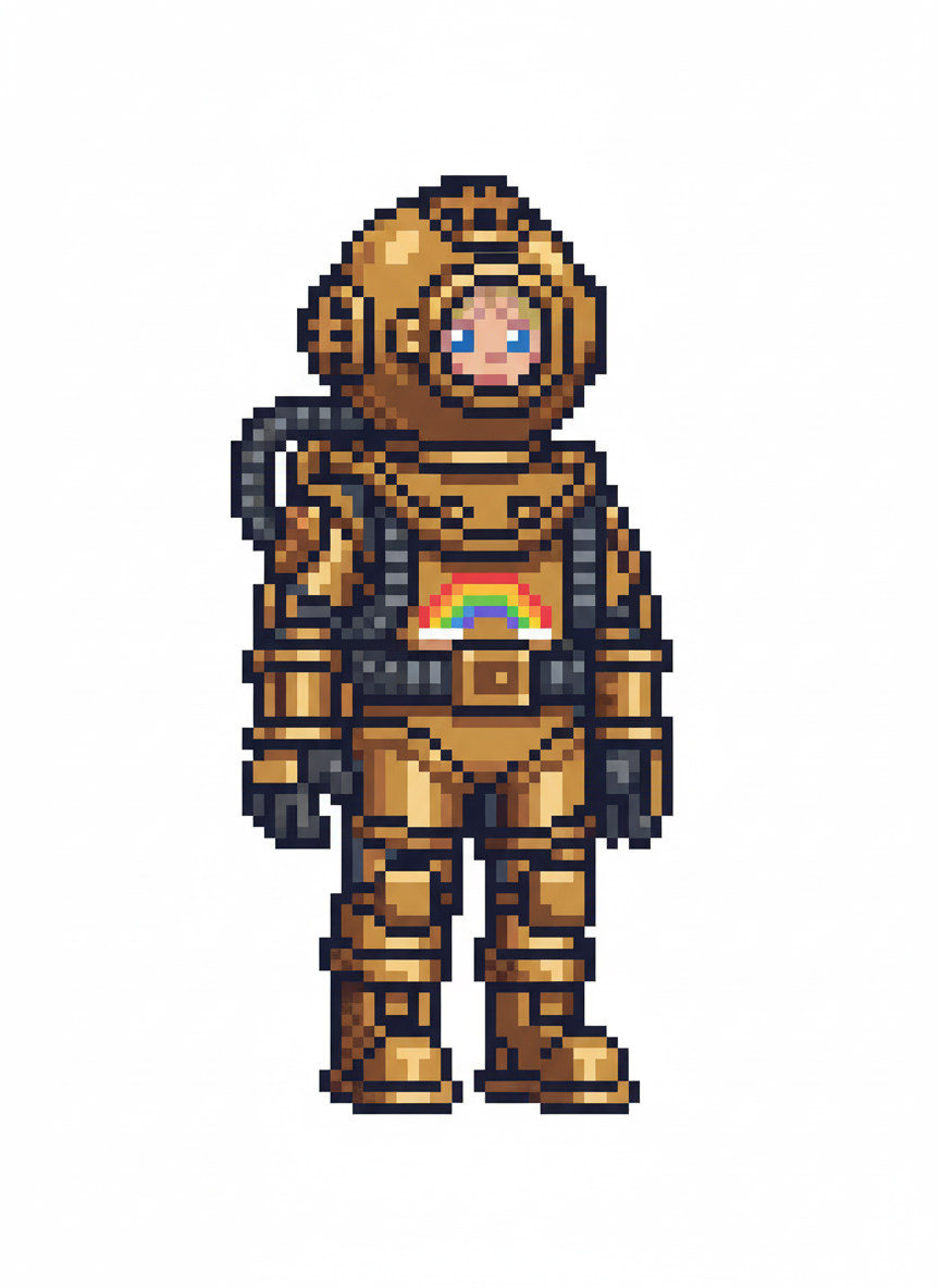Diver Ashley - Pixel Art