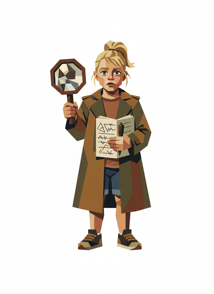 Detective Ashley - Cubist Painting