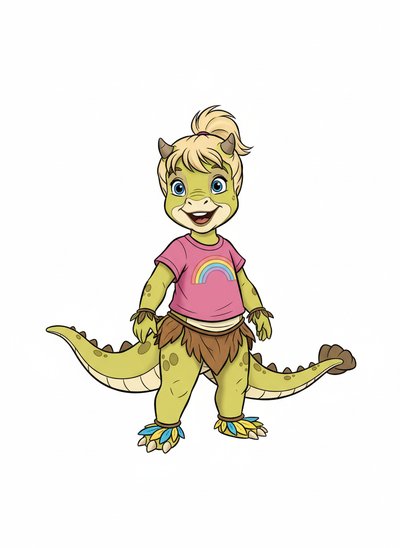 My Little Dino Girl 🦖 - Golden Age Animation