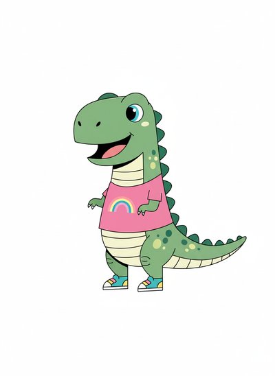 My Little Dino Girl 🦖 - Minimalist