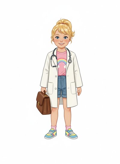 My Girl's Doctor Adventures 🩺 - Vintage Storybook