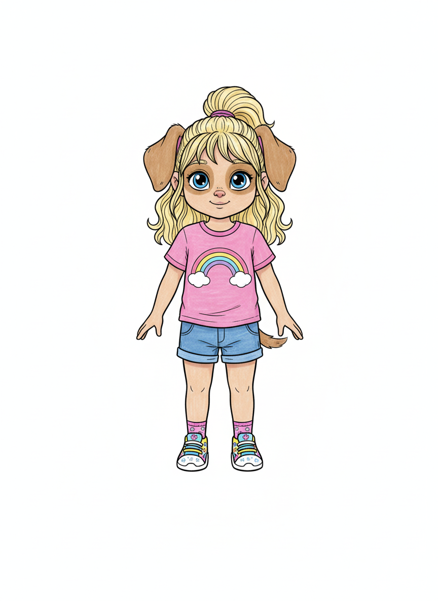 Ashley the Pup - Classic Coloring Book