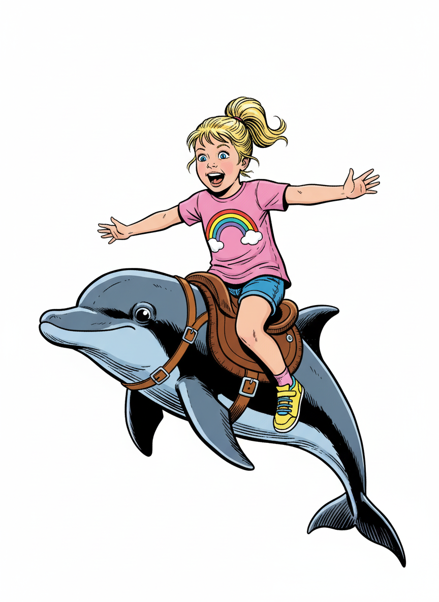 Ashley the Dolphin Rider - Comic Book