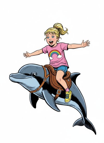Ashley's Dolphin Adventures 🌊 - Comic Book