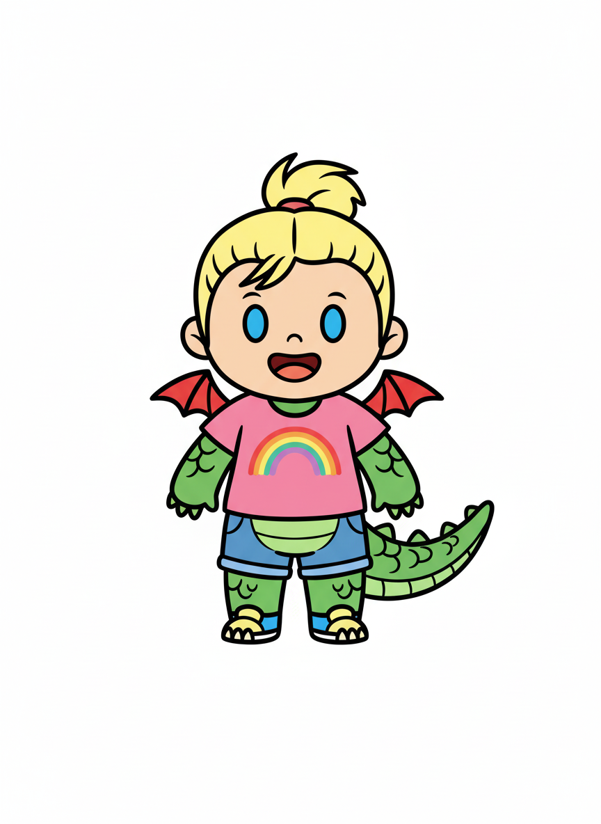 Ashley the Dragon - Preschool Simple