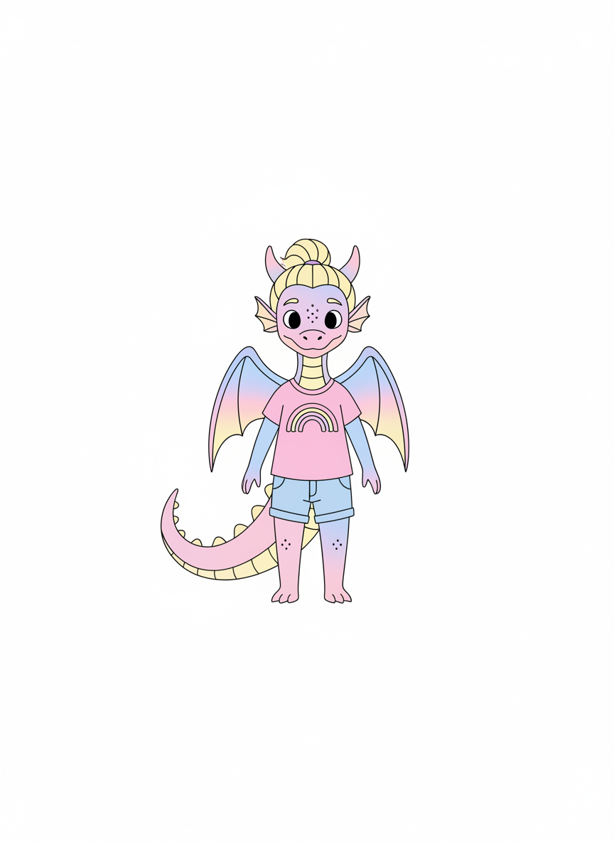 Ashley the Dragon - Minimalist