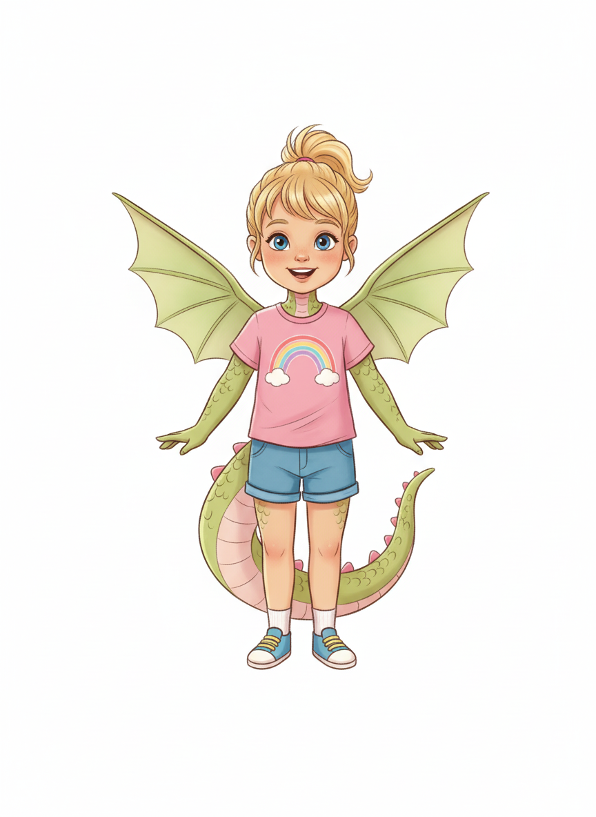 Ashley the Dragon - Vintage Storybook