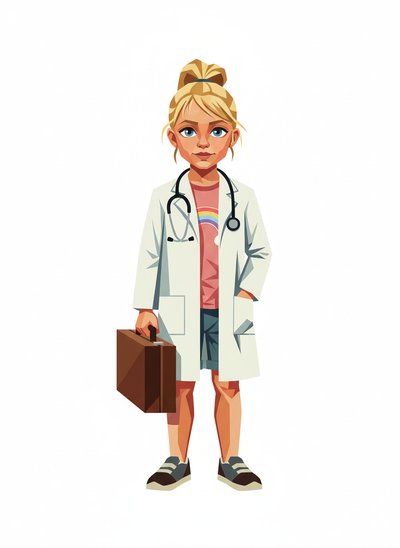 My Girl's Doctor Adventures 🩺 - Cubist Painting