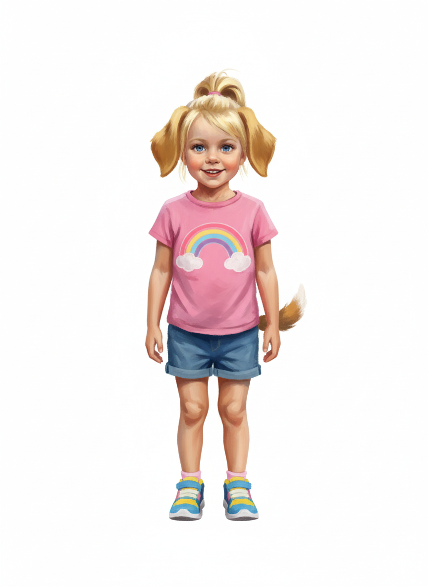 Ashley the Pup - Impressionist Painting