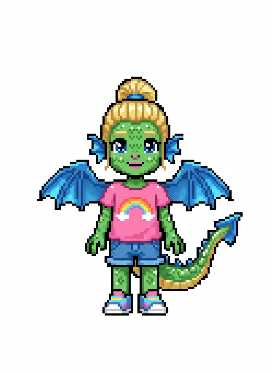 Ashley the Dragon - Pixel Art