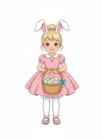 Ashley's Bunny Adventure 🐰 - Vintage Storybook