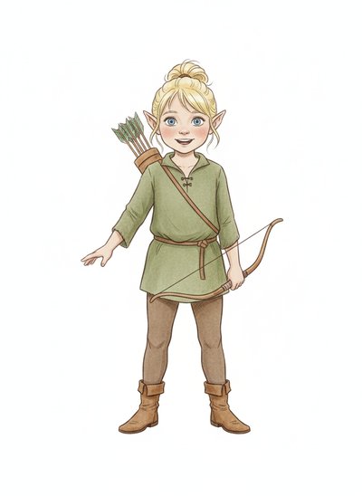 My Girl's Elf Adventure 🌿 - Gentle Pencil