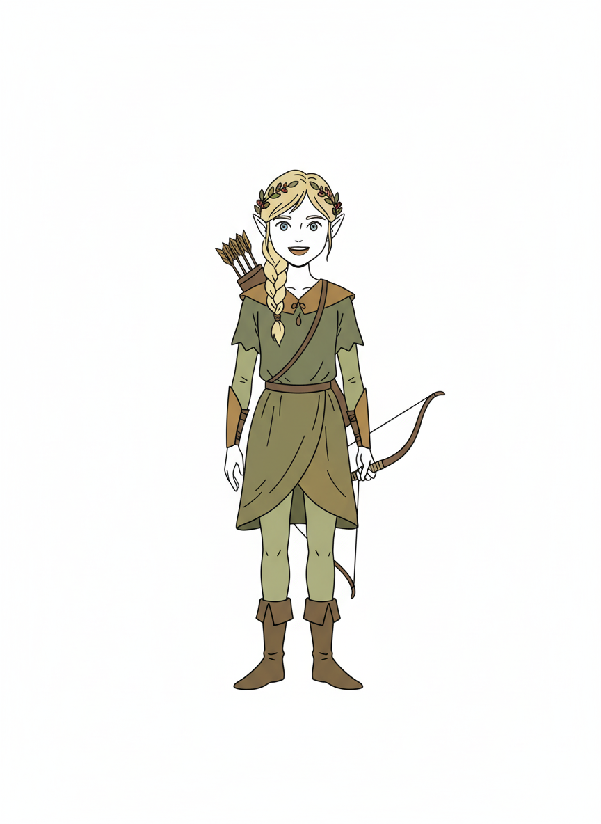 Ashley the Enchanted Elf - Minimalist