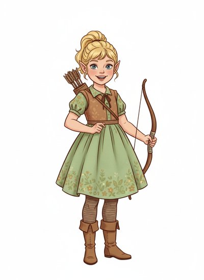 My Girl's Elf Adventure 🌿 - Vintage Storybook