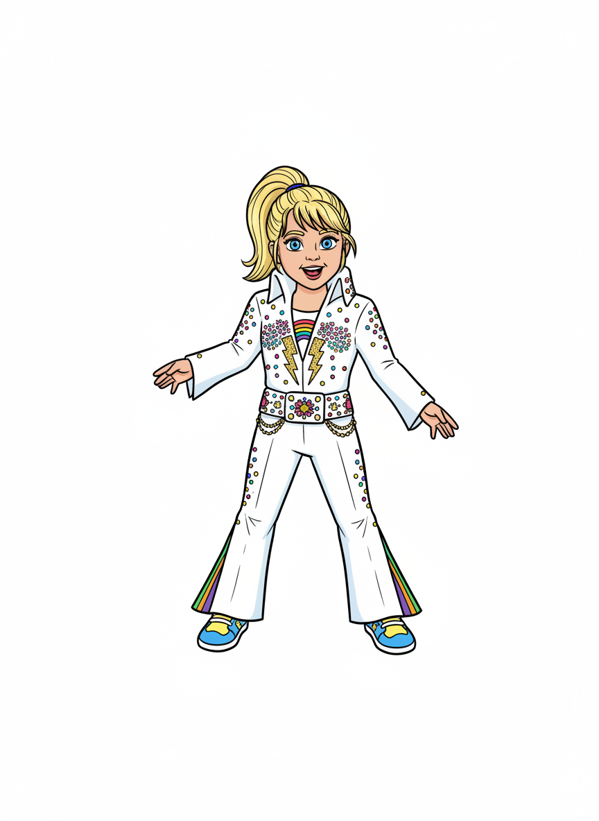 Ashley the Rock Star King - Classic Coloring Book