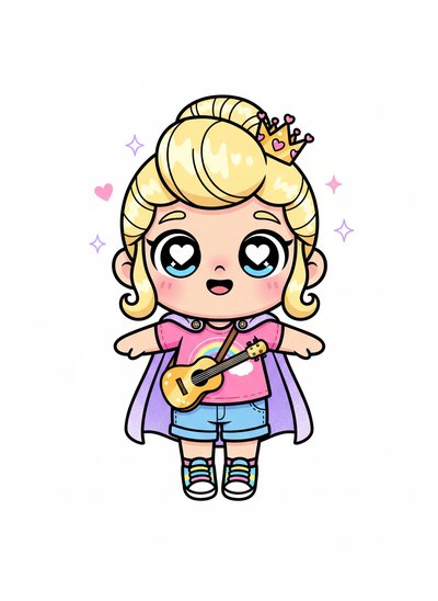 My Girl's Rockin' Elvis 🎸 - Kawaii Cute