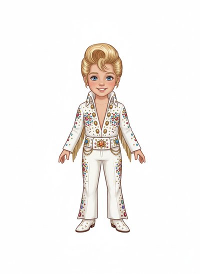 My Girl's Rockin' Elvis 🎸 - Vintage Storybook
