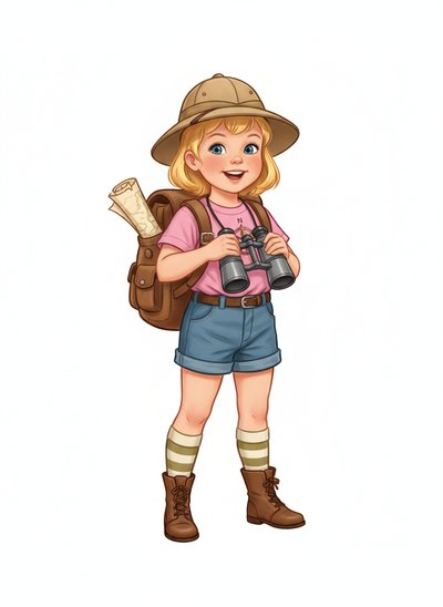 Ashley's Adventure Awaits 🌍 - Vintage Storybook