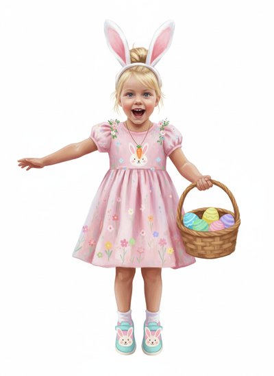 Ashley's Bunny Adventure 🐰 - Impressionist Painting