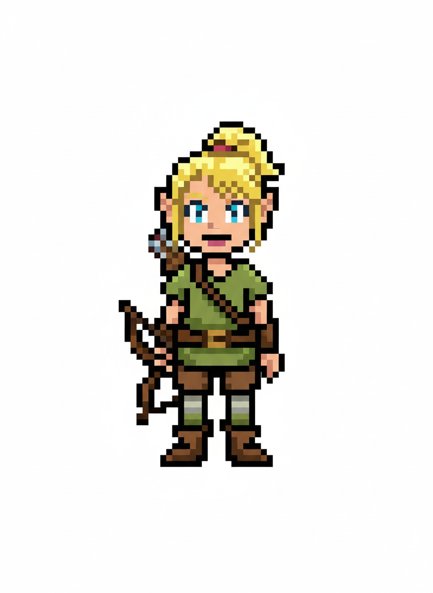 Ashley the Enchanted Elf - Pixel Art