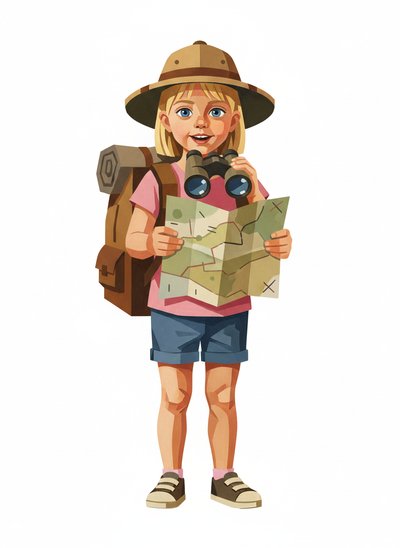 Ashley's Adventure Awaits 🌍 - Cubist Painting