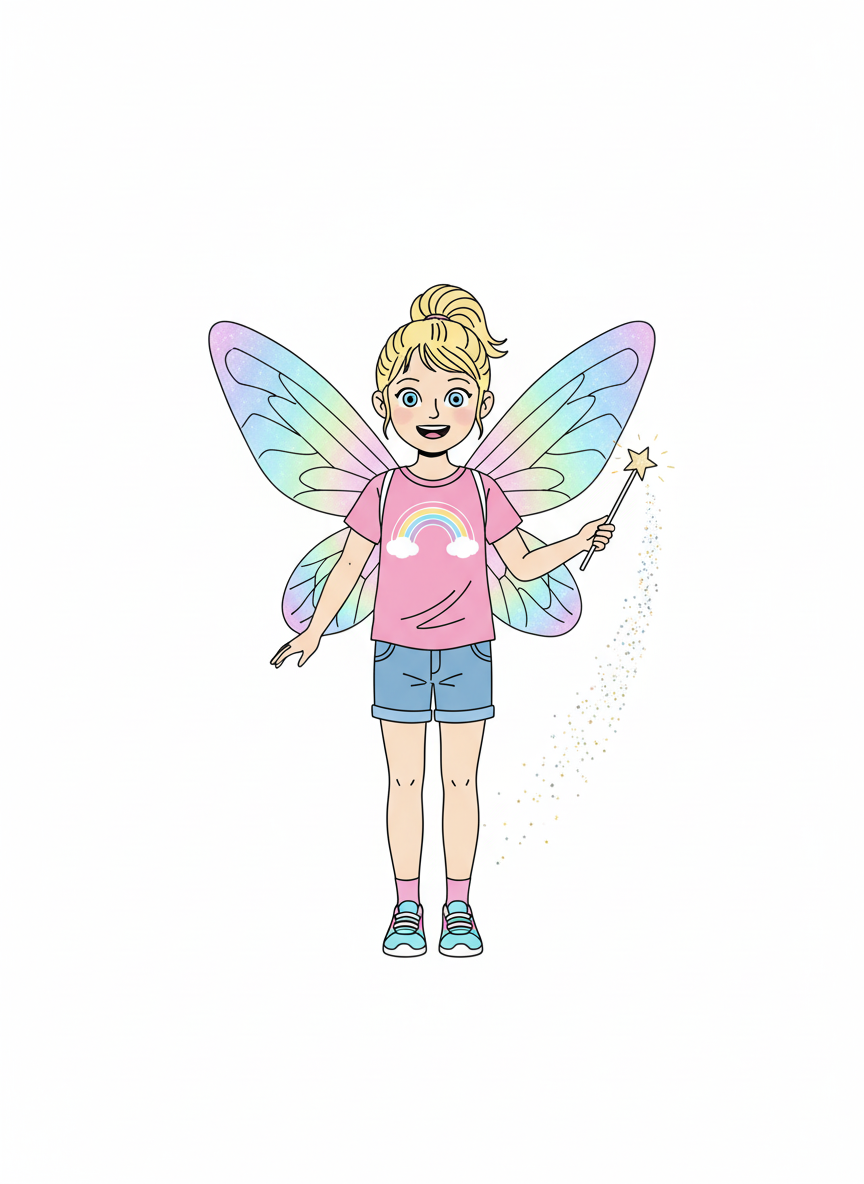 Ashley the Enchanted Fairy - Minimalist