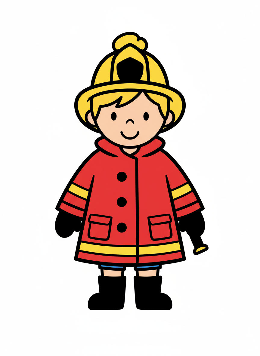 Firefighter Ashley - Preschool Simple