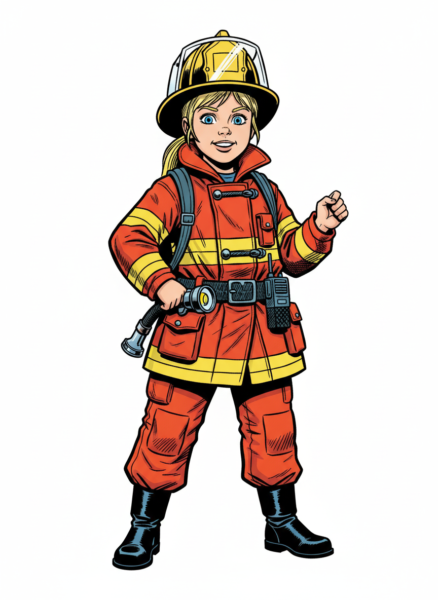 Firefighter Ashley - Comic Book