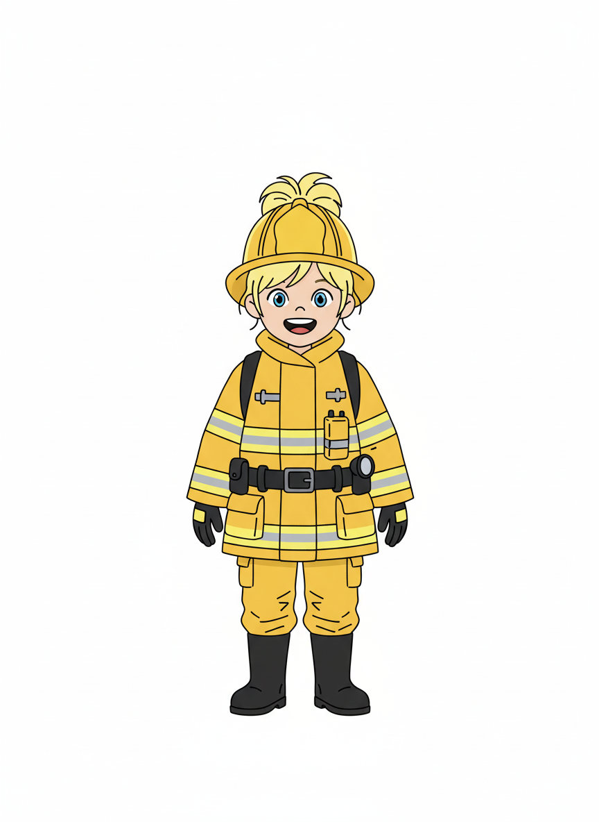 Firefighter Ashley - Minimalist